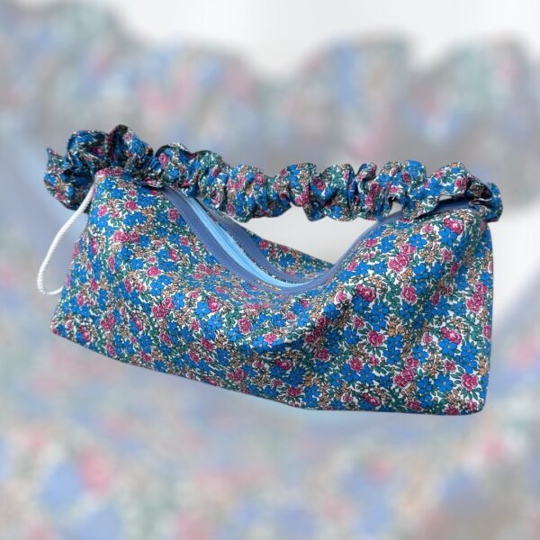 blue Floral Fab Shoulder Bag
